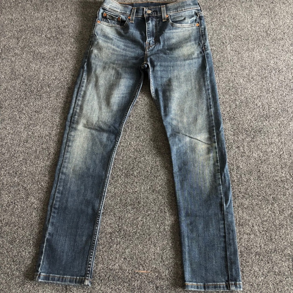 Levi's 510 Skinny Jeans W28 L30 Blue Denim Dark Wash Stretch Slim Fit